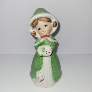 Vintage Holiday Belle Christmas Bell * Porcelain Christmas Bell